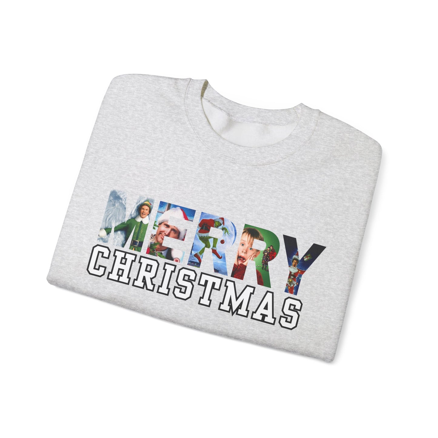 Christmas Movie Crewneck Sweatshirt (grey)