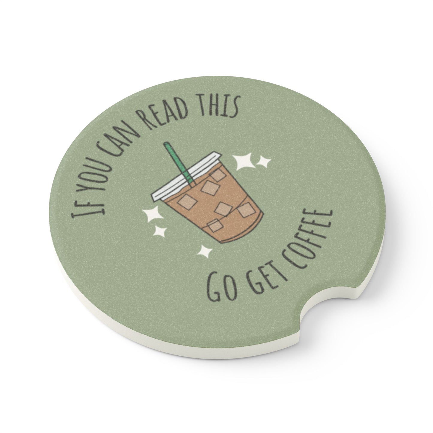 Car Coaster- Iced Coffee Go Get Coffee