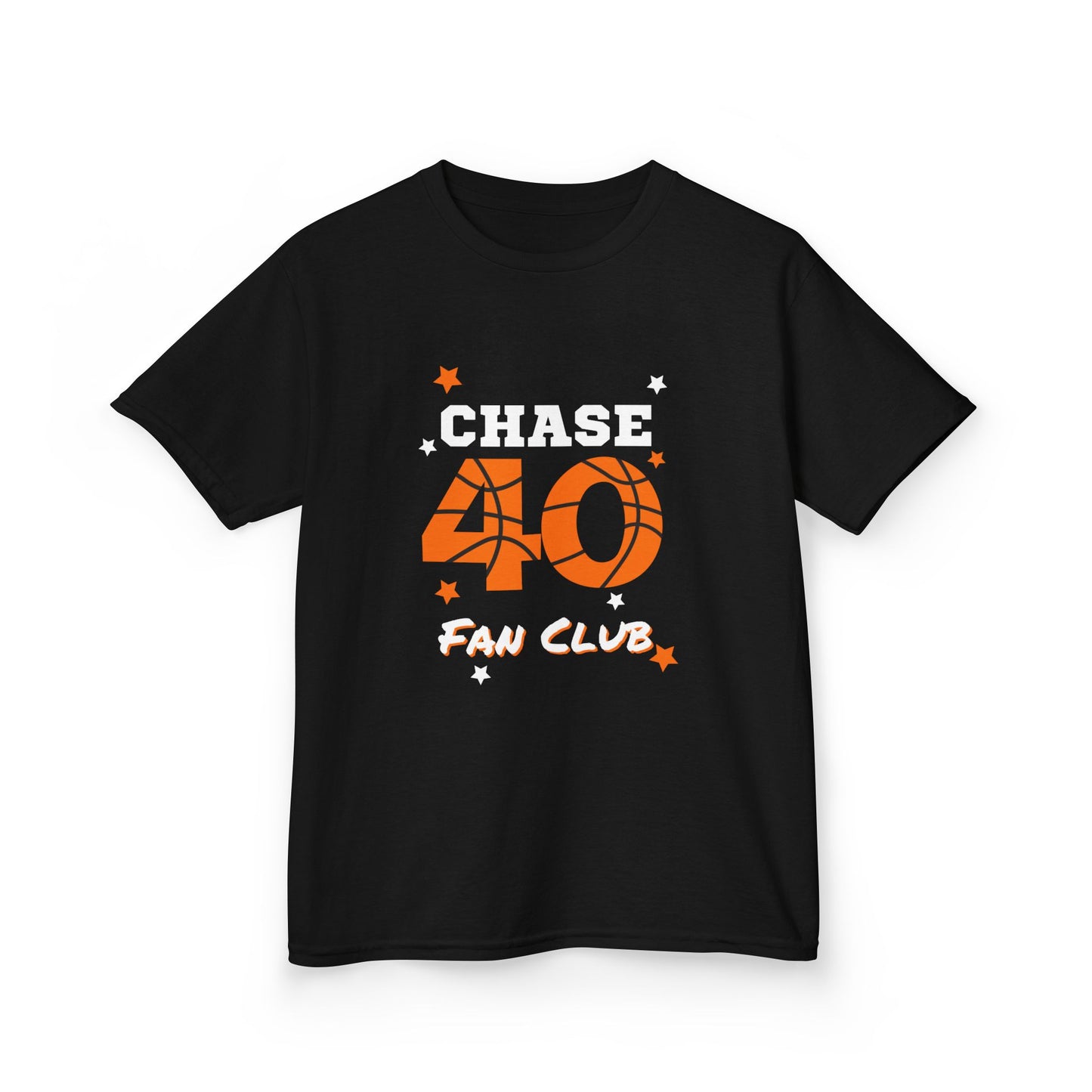 Chase 40 Fan Club Kids Tee - Fun Black T-Shirt for Young Sports Enthusiasts