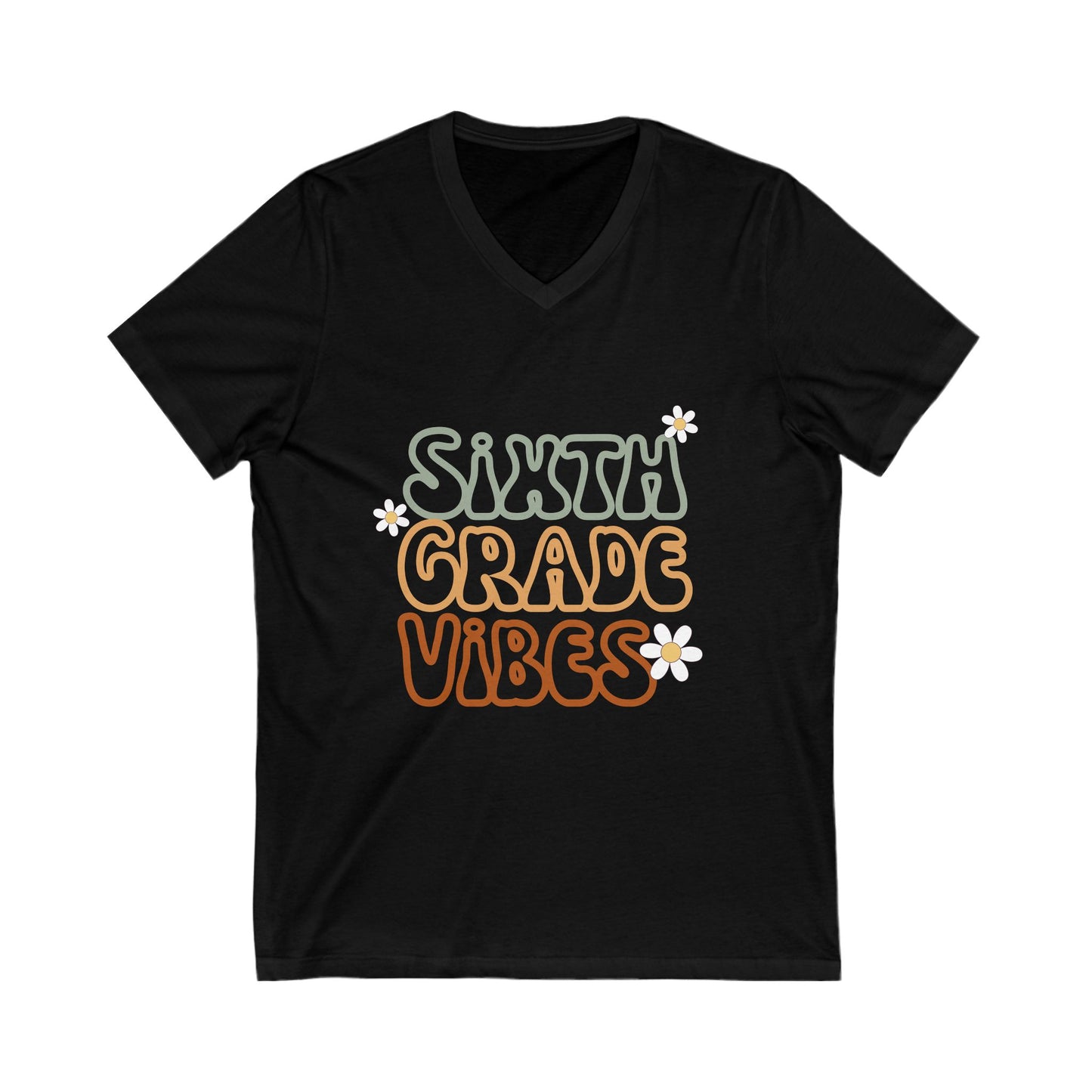 Sixth Grade Vibes Unisex V-Neck Tee