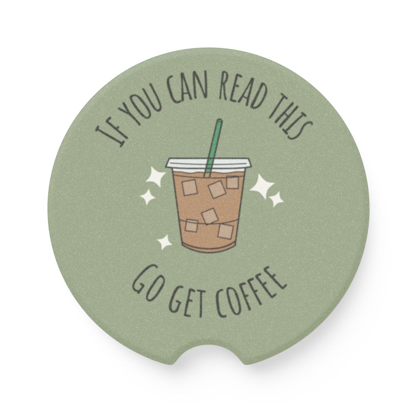 Car Coaster- Iced Coffee Go Get Coffee