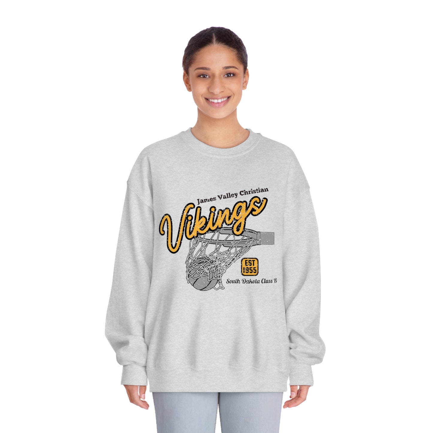 JVC Vintage Net Unisex DryBlend® Crewneck Sweatshirt