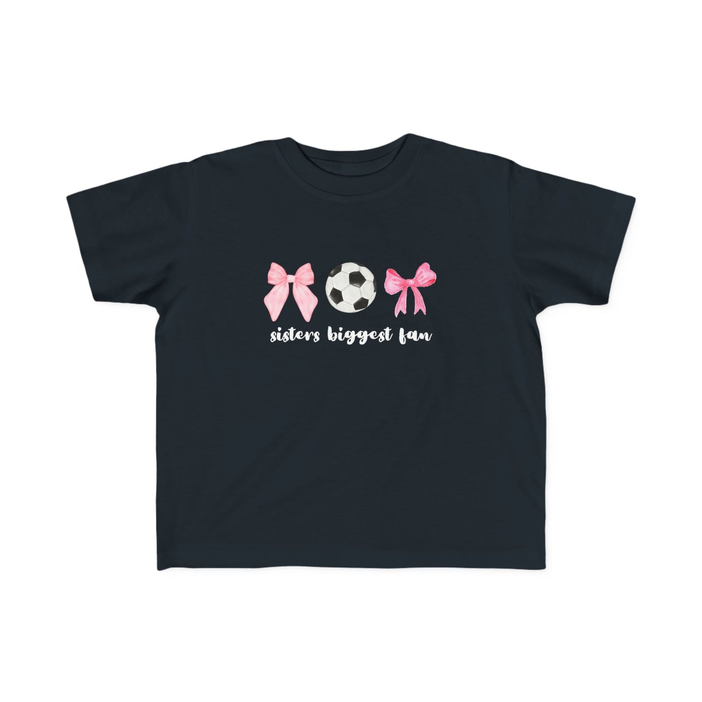 Sisters Biggest Fan Soccer Toddler Tee