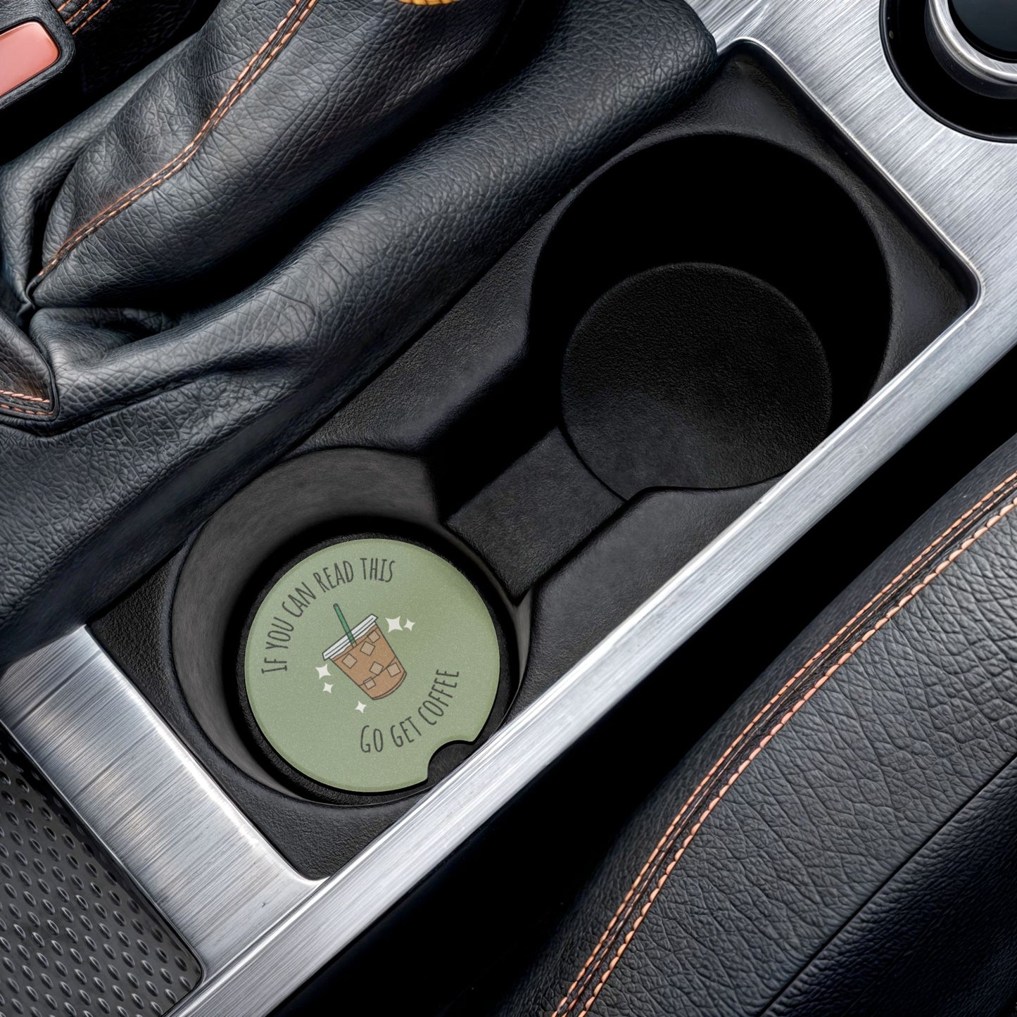 Car Coaster- Iced Coffee Go Get Coffee