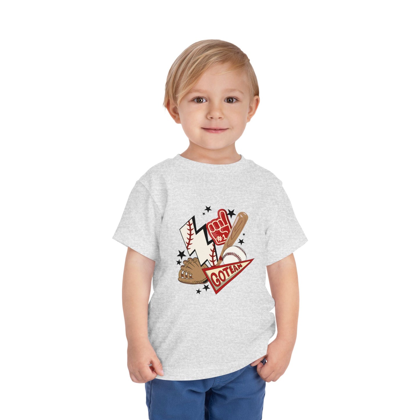 Toddler - Red Baseball tee