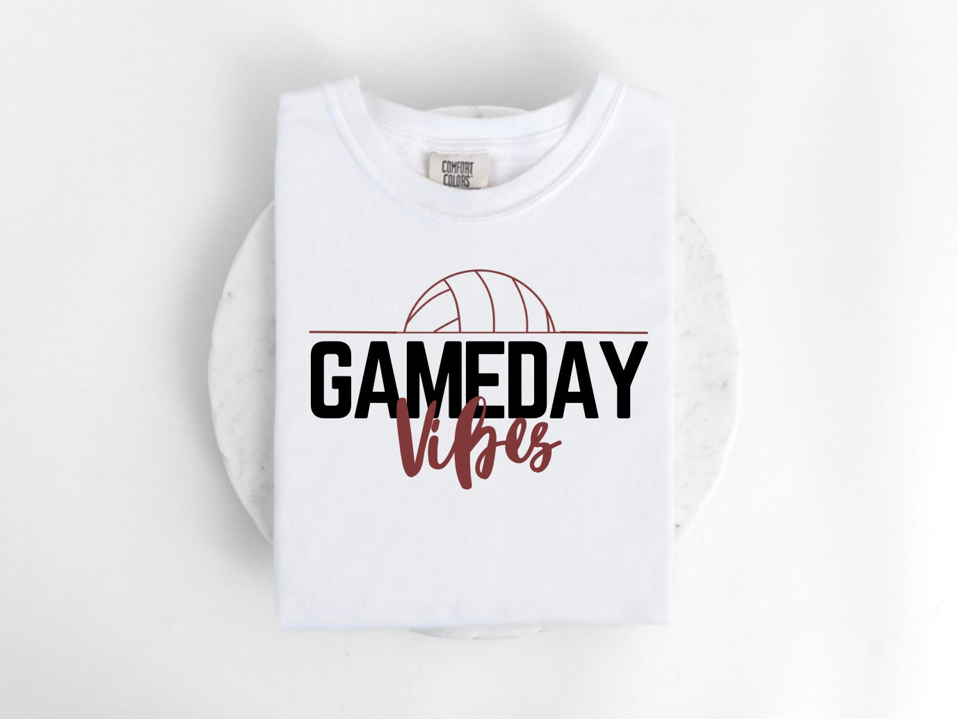 Gameday Vibes Volleyball-Maroon
