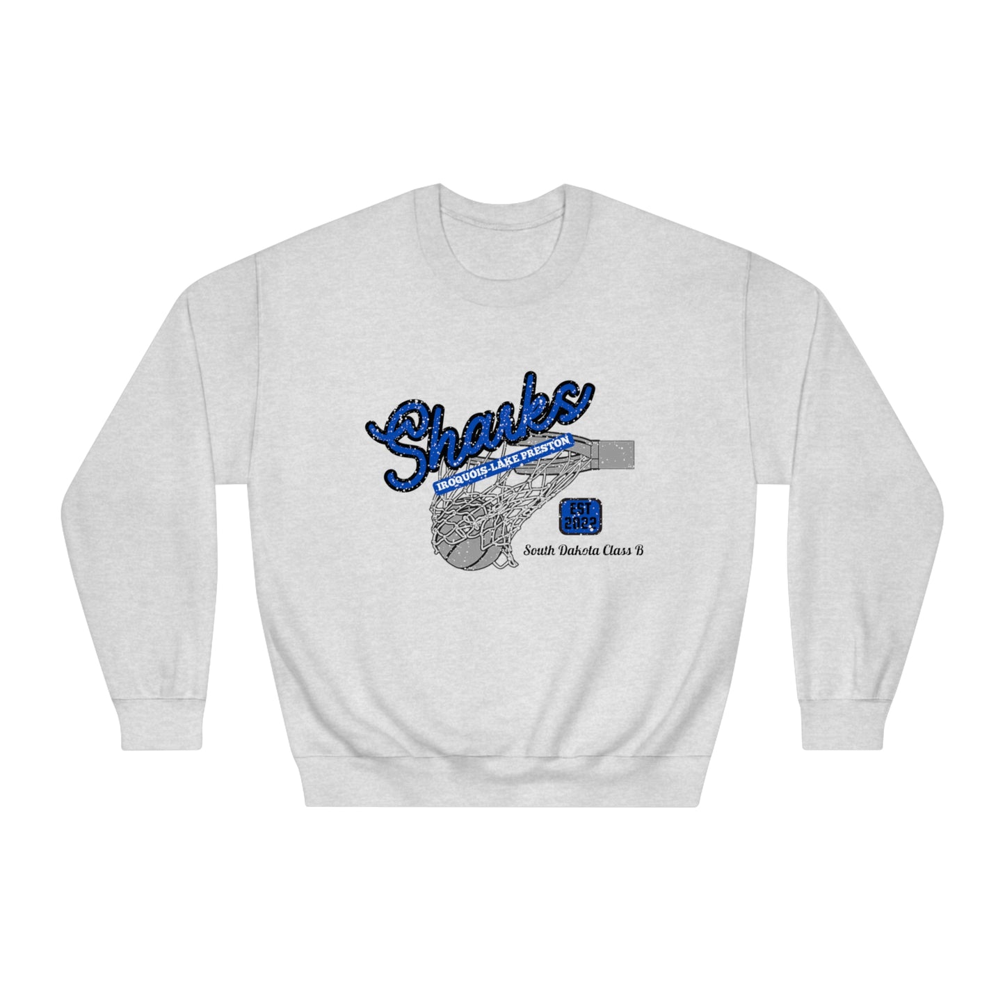 Sharks Vintage Net Unisex DryBlend® Crewneck Sweatshirt