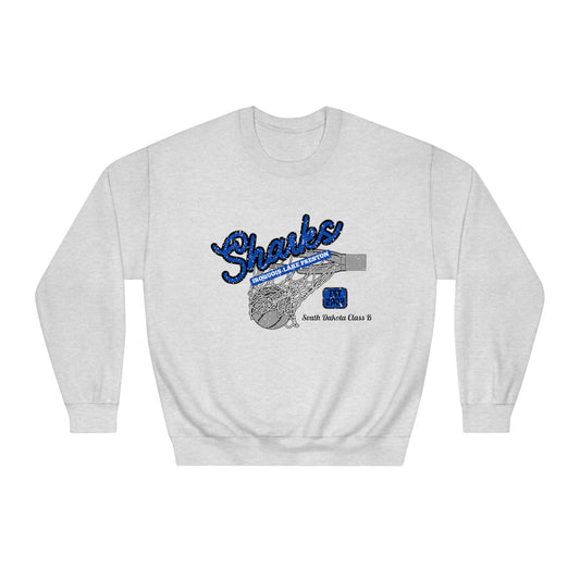 Sharks Vintage Net Unisex DryBlend® Crewneck Sweatshirt