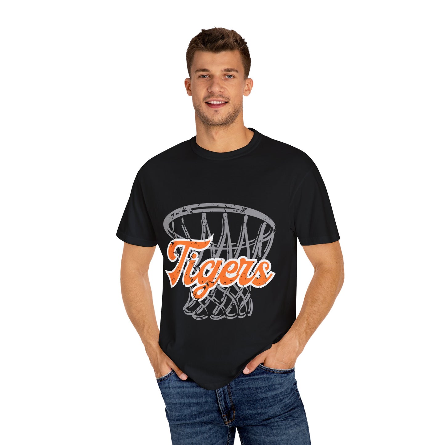 Tigers Basketball Comfort Colors Tee