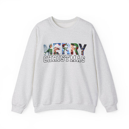 Christmas Movie Crewneck Sweatshirt (grey)