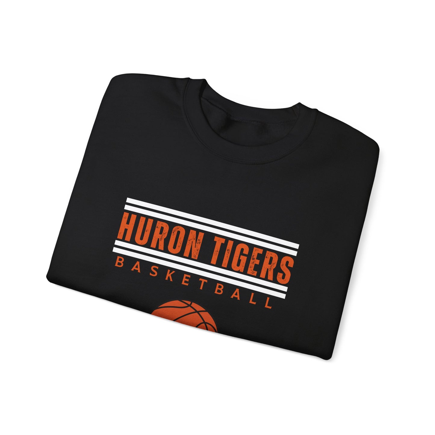 Huron Tigers Basketball Crewneck Sweatshirt - Chase 40