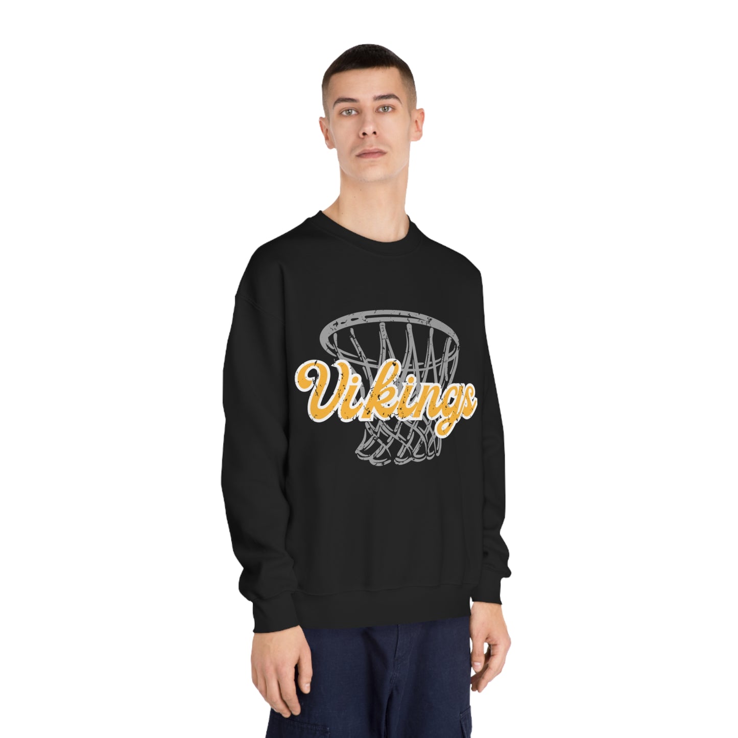 Vikings Basketball Unisex DryBlend® Crewneck Sweatshirt