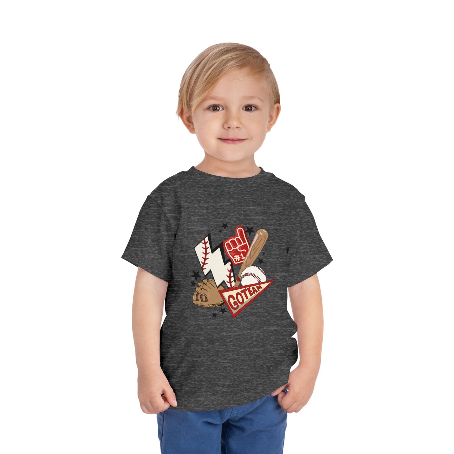 Toddler - Red Baseball tee
