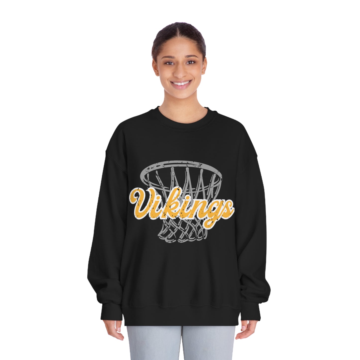 Vikings Basketball Unisex DryBlend® Crewneck Sweatshirt