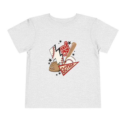 Toddler - Red Baseball tee